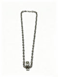 Louis Vuitton Silver-Tone Antiqued Chain Necklace - album image 1