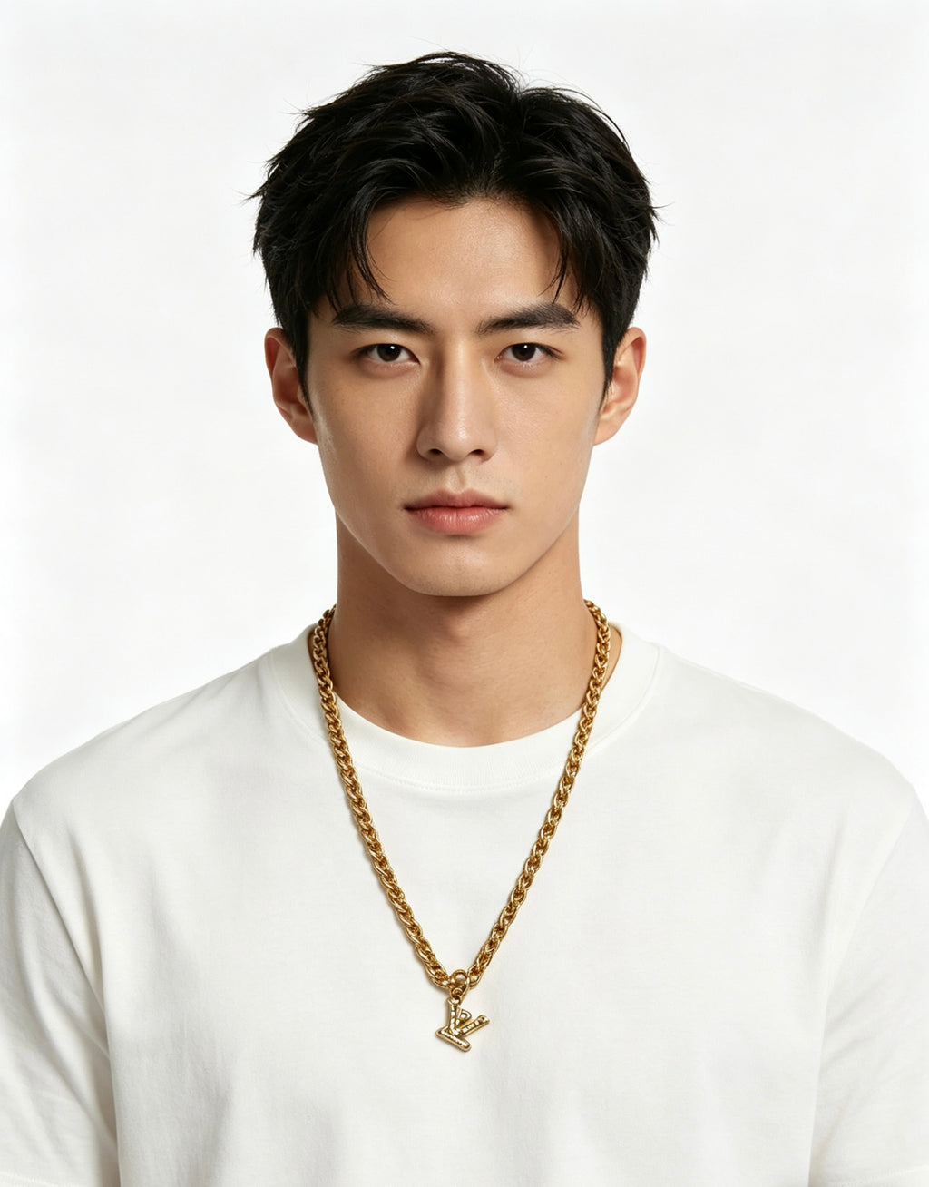 Louis Vuitton Silver-Tone Antiqued Chain Necklace - album image 6