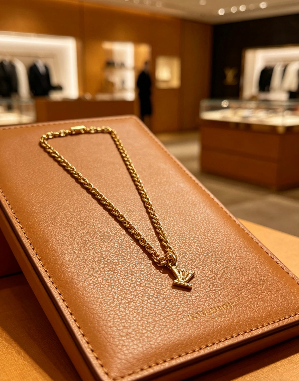Louis Vuitton Silver-Tone Antiqued Chain Necklace - album image 8