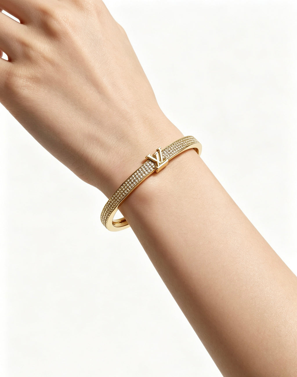 Louis Vuitton Silver-Tone Open Antiqued Chain Bracelet - album image 5