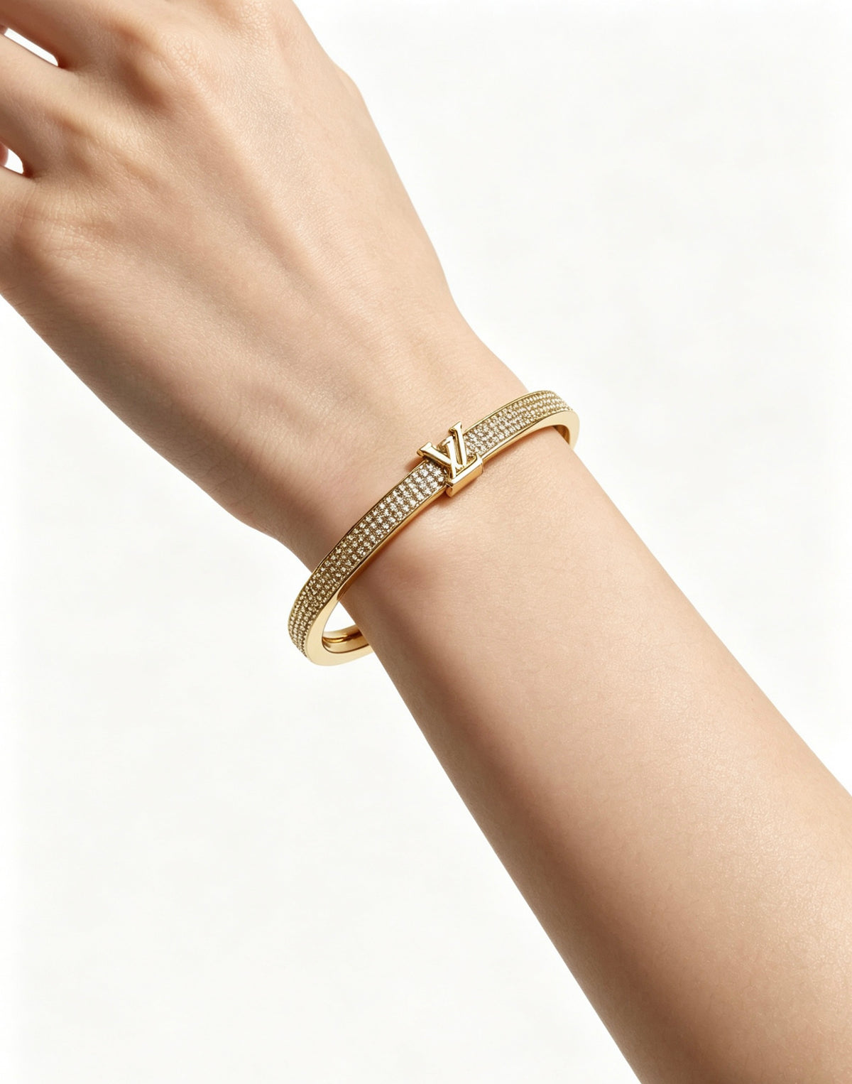 Louis Vuitton Silver-Tone Open Antiqued Chain Bracelet - album image 5