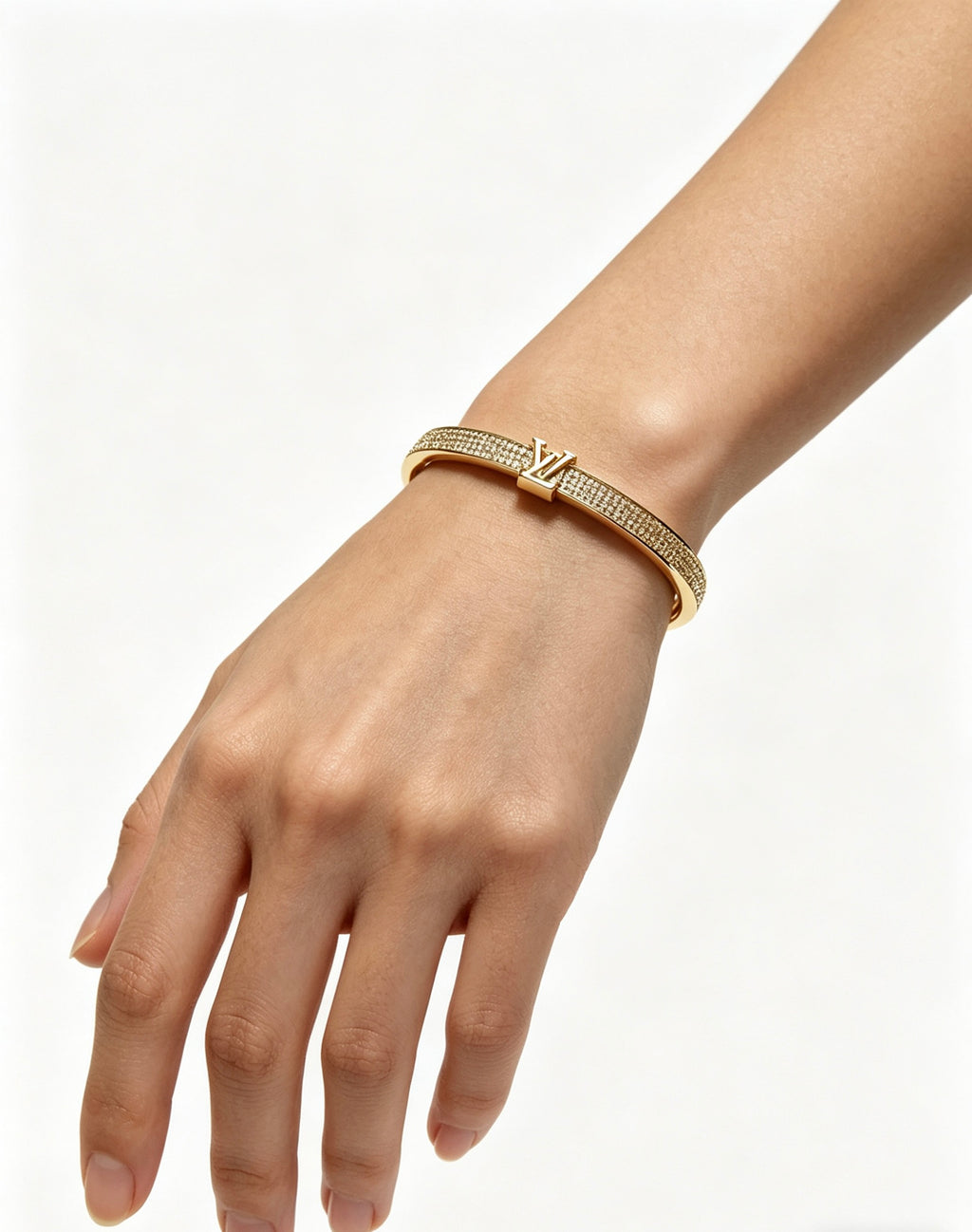 Louis Vuitton Silver-Tone Open Antiqued Chain Bracelet - album image 7
