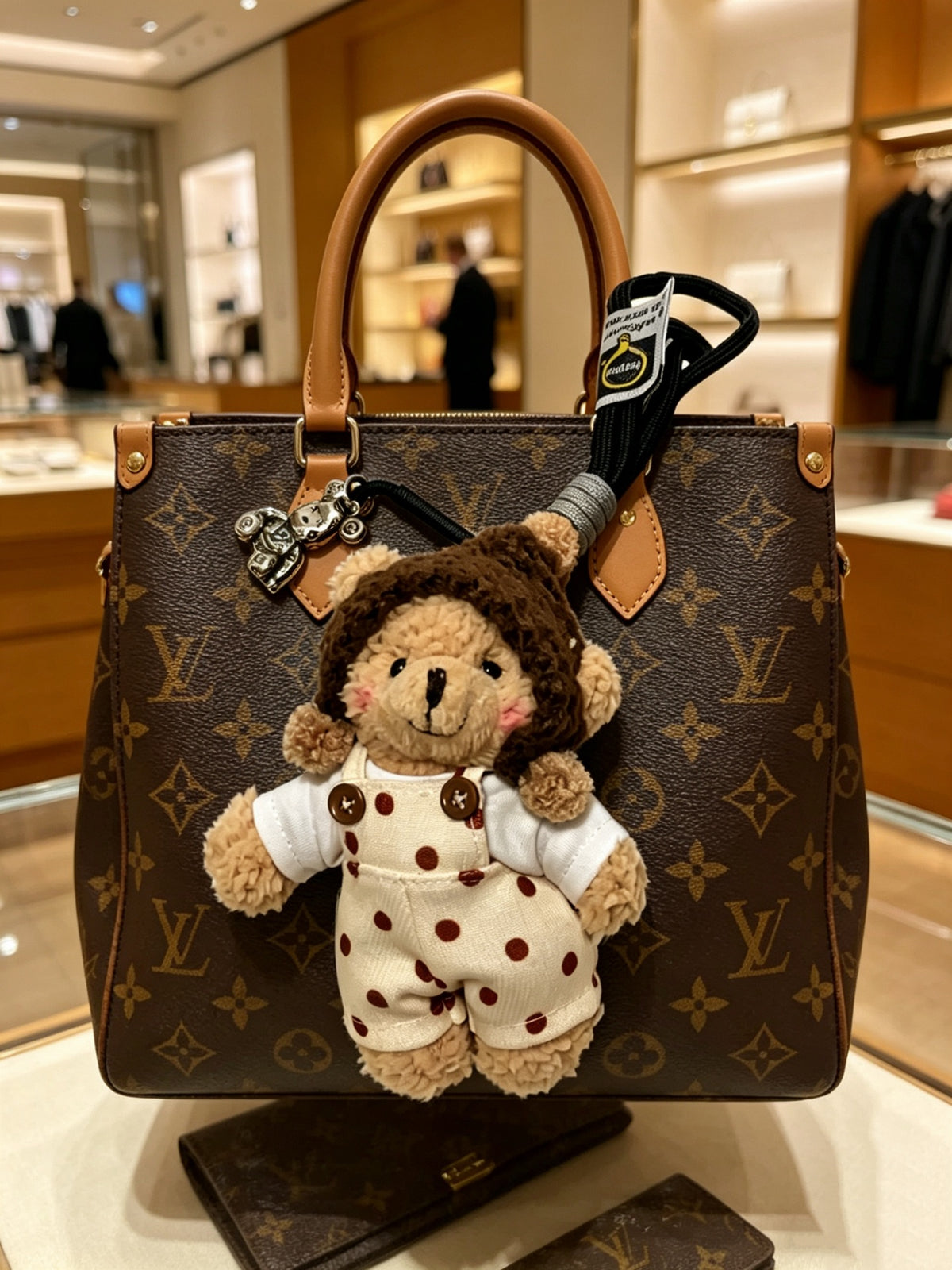 Louis Vuitton Brown Plush Character Keychain in Patterned Outfits - album image 7