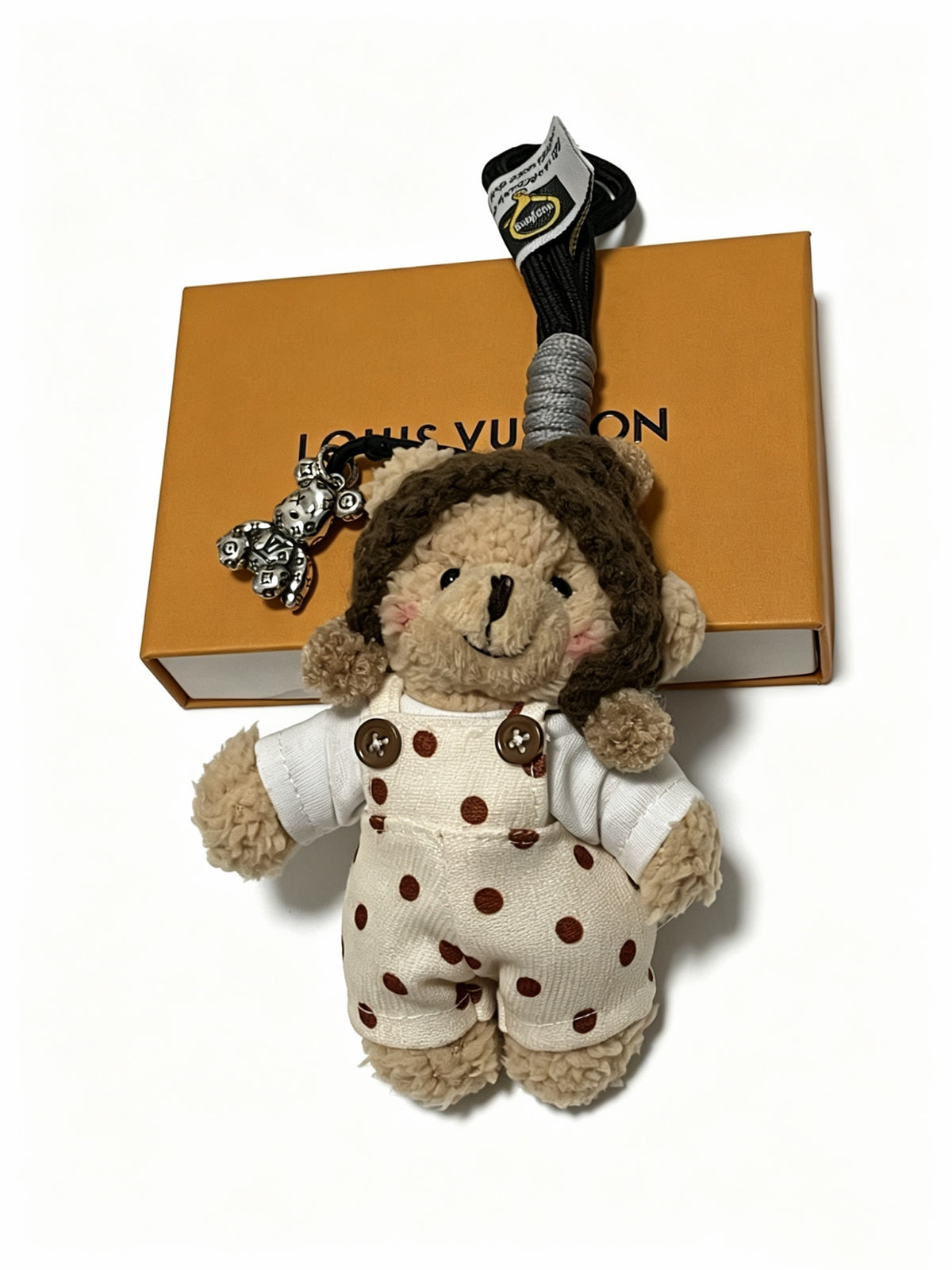Louis Vuitton Brown Plush Character Keychain in Patterned Outfits - album image 2