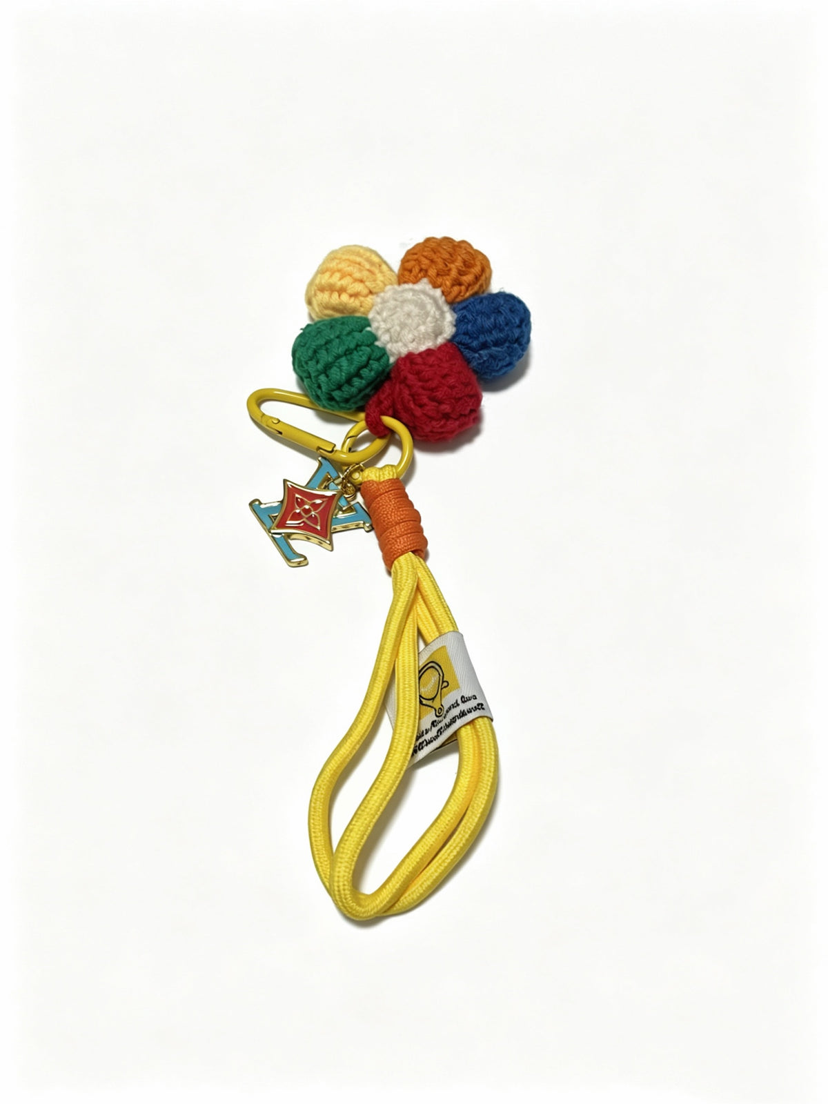 Louis Vuitton Multicolor Flower Keychain with Yellow Strap - album image 2
