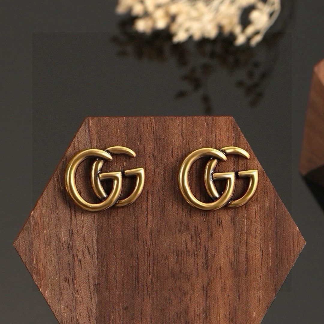 Gucci Gold-Tone Interlocking G Stud Earrings - album image 8
