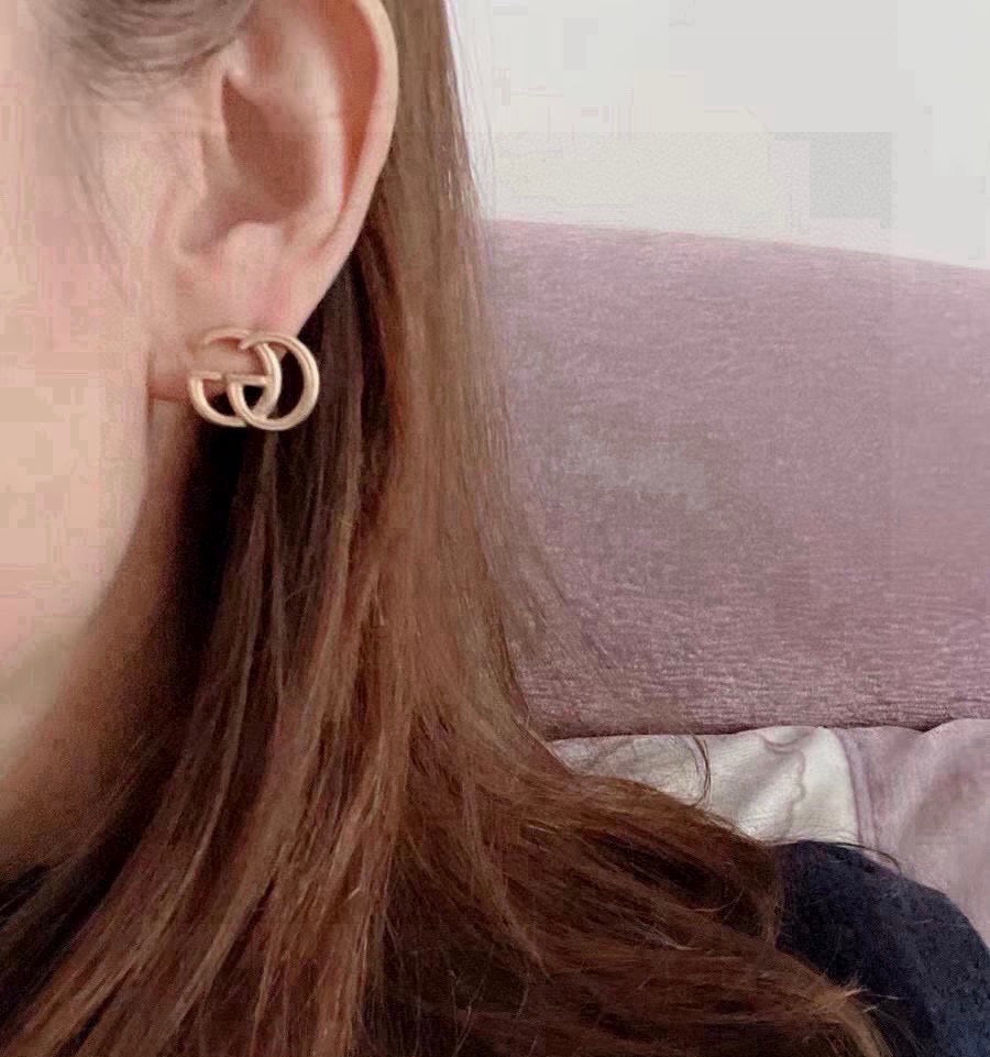 Gucci Gold-Tone Interlocking G Stud Earrings - album image 5