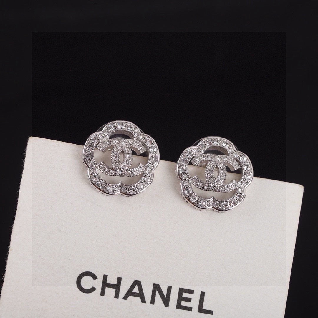 Chanel Camellia Stud Earrings - album image 1