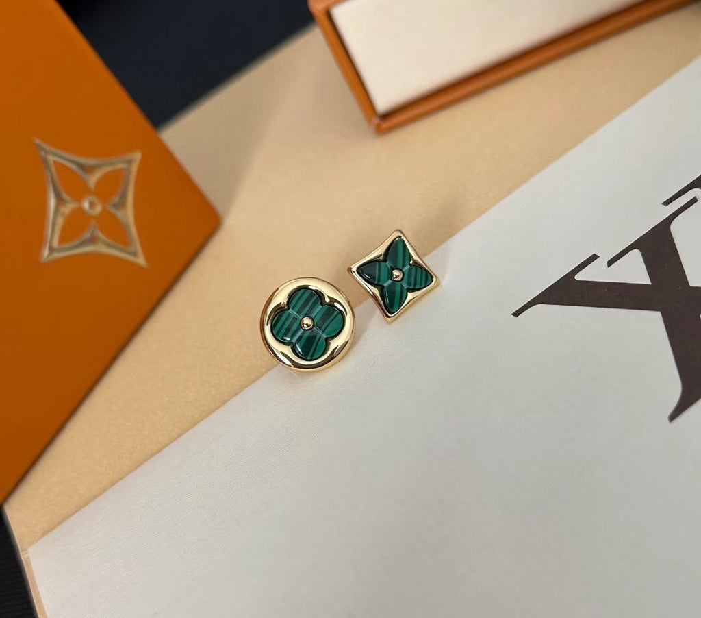 Louis Vuitton Asymmetric Clover Stud Earrings - album image 2