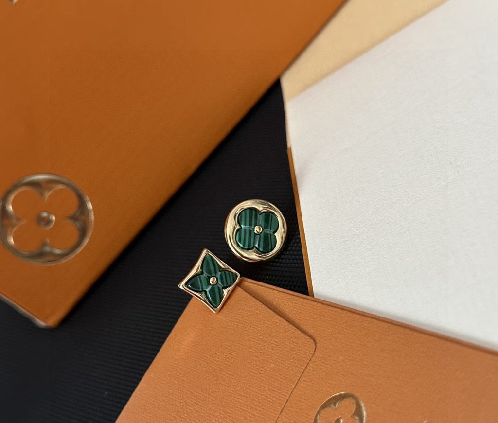 Louis Vuitton Asymmetric Clover Stud Earrings - album image 3