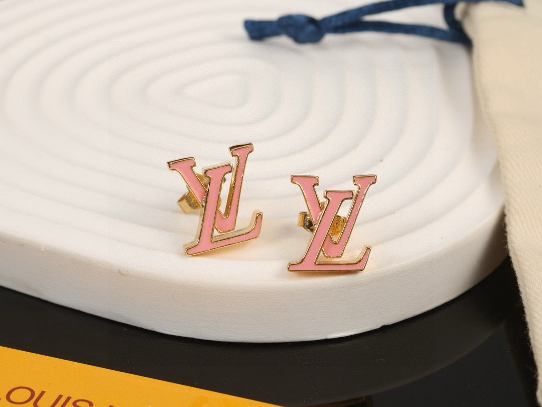 Louis Vuitton LV Letter Stud Earrings - album image 1
