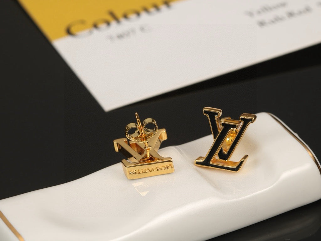 Louis Vuitton LV Letter Stud Earrings - album image 5