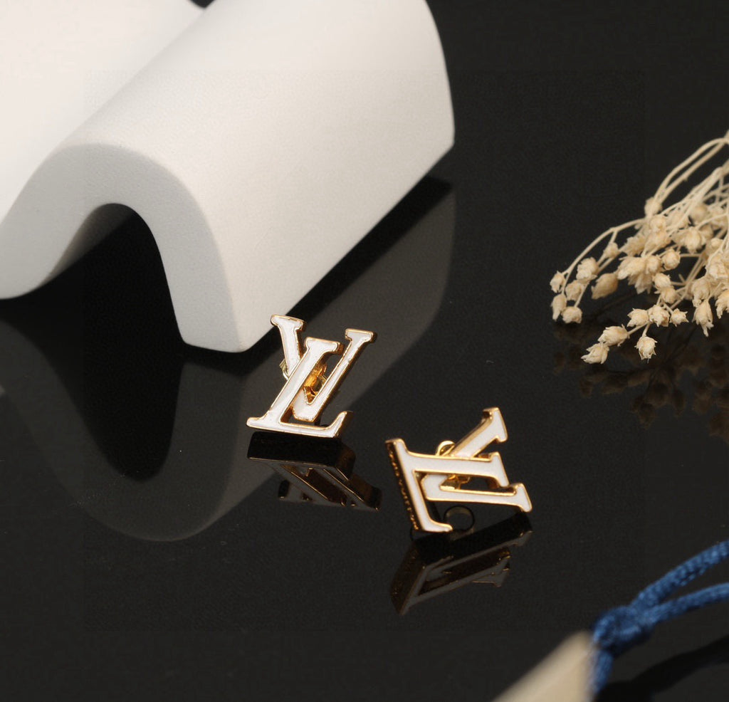 Louis Vuitton LV Letter Stud Earrings - album image 7