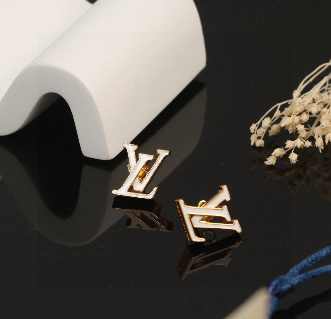 Louis Vuitton LV Letter Stud Earrings - album image 7