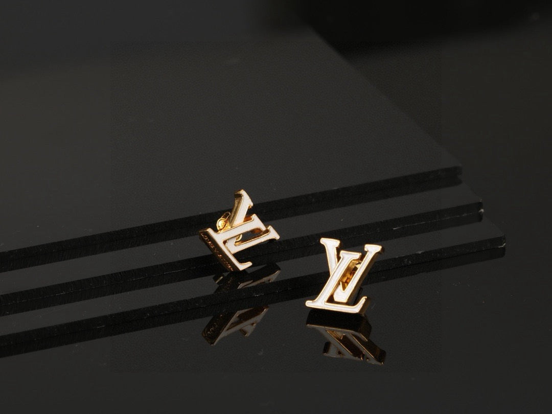 Louis Vuitton LV Letter Stud Earrings - album image 8