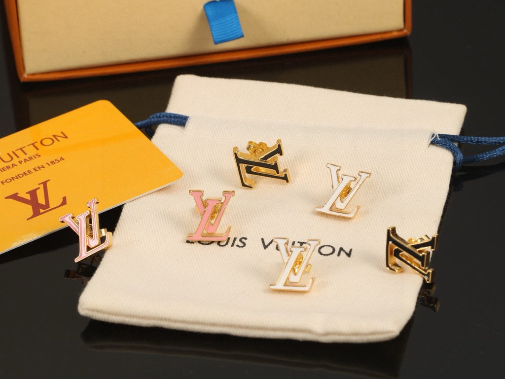 Louis Vuitton LV Letter Stud Earrings - album image 6