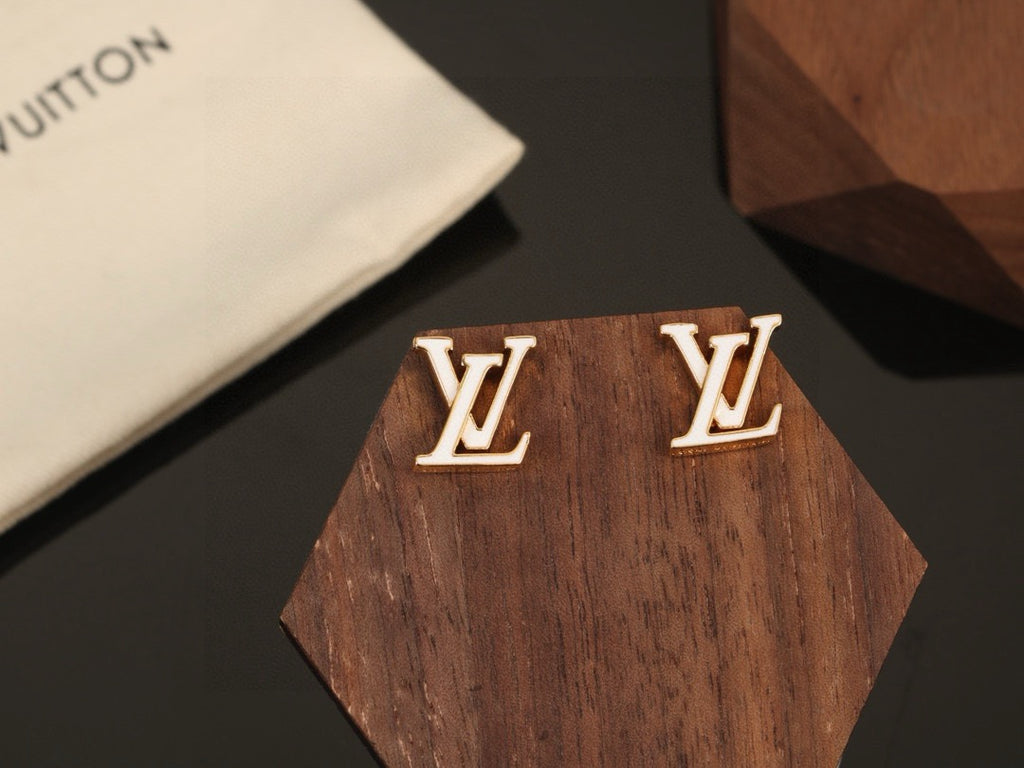 Louis Vuitton LV Letter Stud Earrings - album image 9