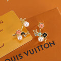 Louis Vuitton Asymmetric Clover Flower Stud Earrings - album image 1