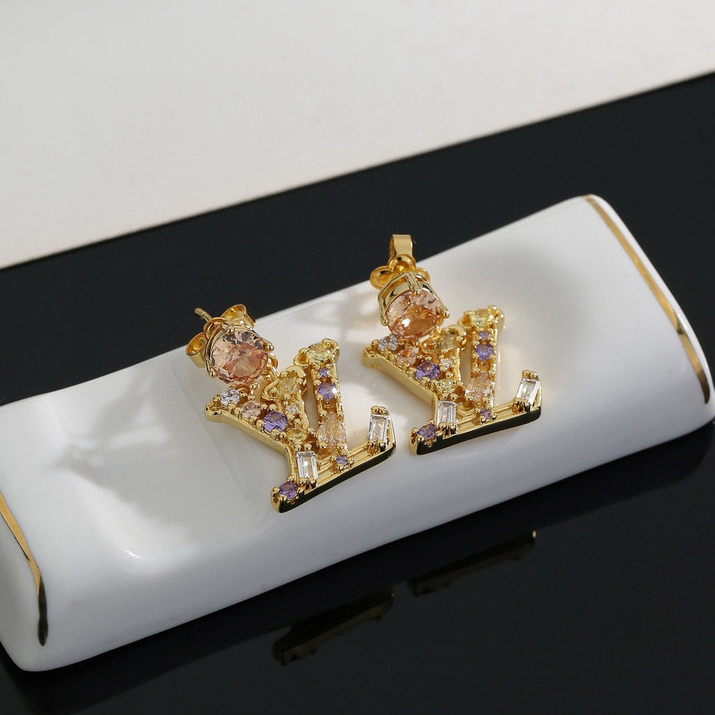 Louis Vuitton LV Letter Stud Earrings - album image 4