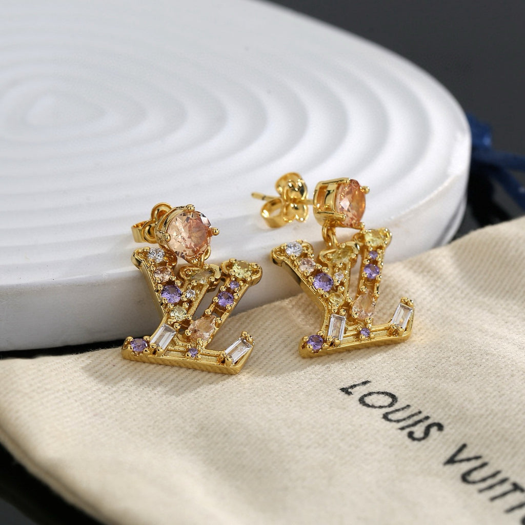 Louis Vuitton LV Letter Stud Earrings - album image 5