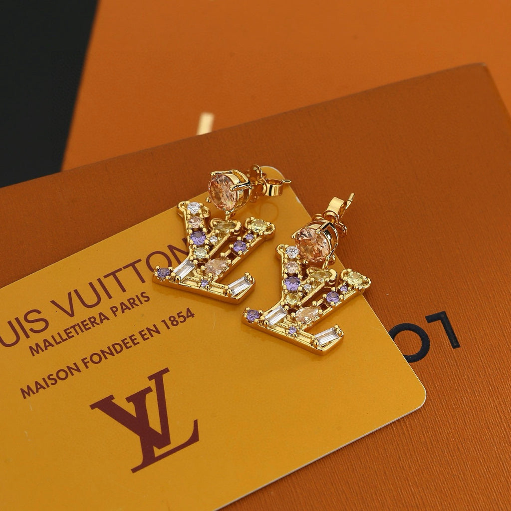 Louis Vuitton LV Letter Stud Earrings - album image 2