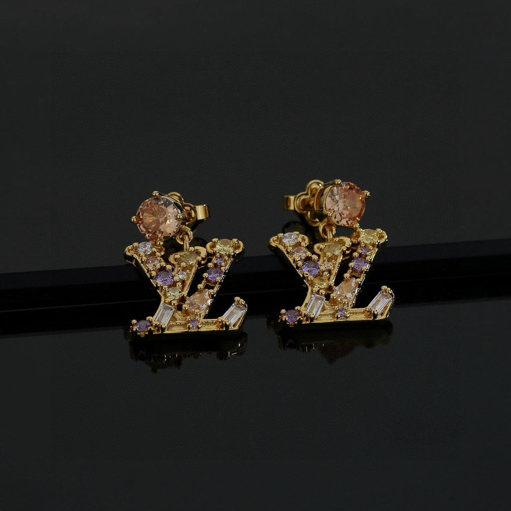 Louis Vuitton LV Letter Stud Earrings - album image 3
