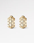 Louis Vuitton Gold-Tone Openwork Rectangular Hoop Earrings - album image 1