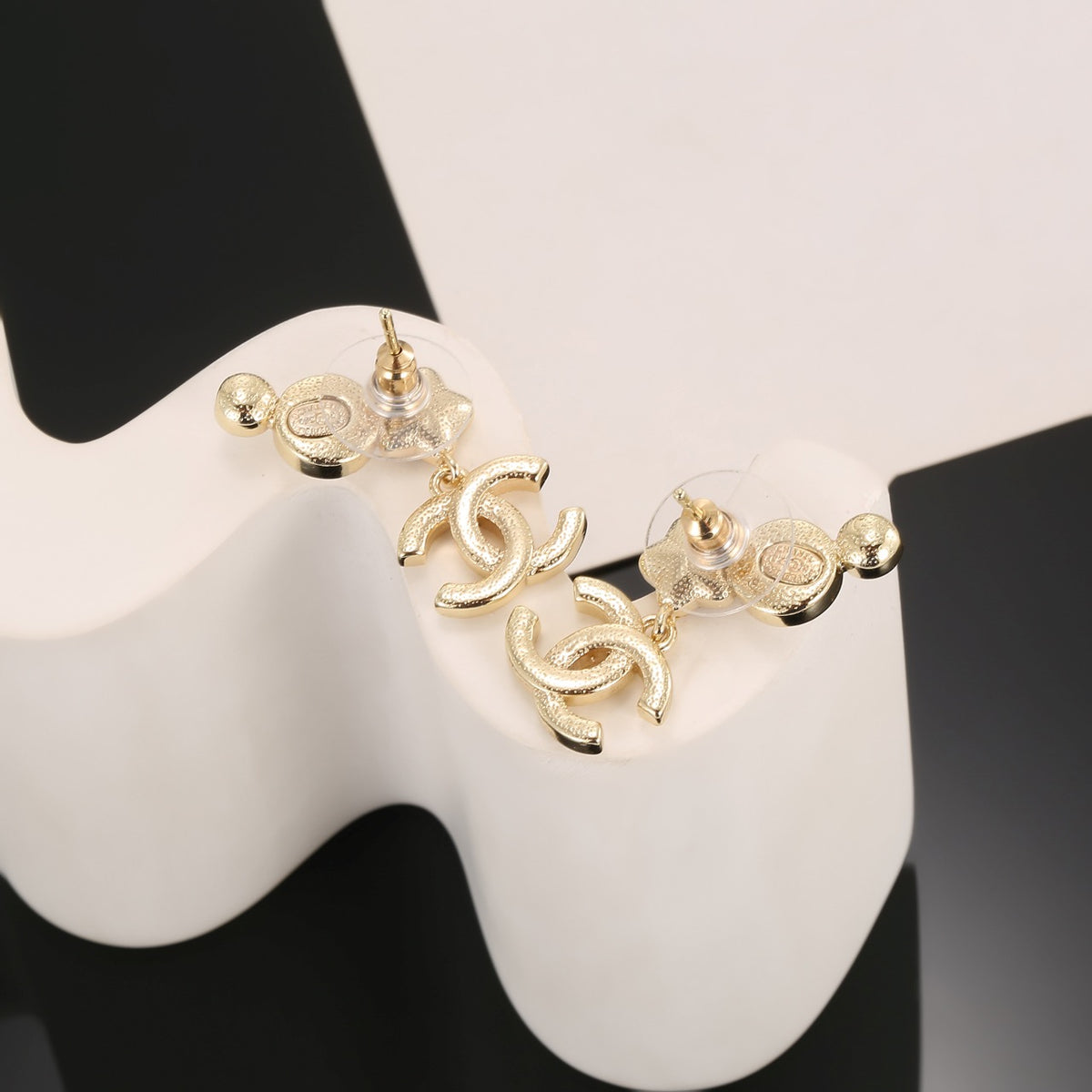 Chanel Interlocking C Gold-Tone Multicolor Star Stud Earrings - album image 4