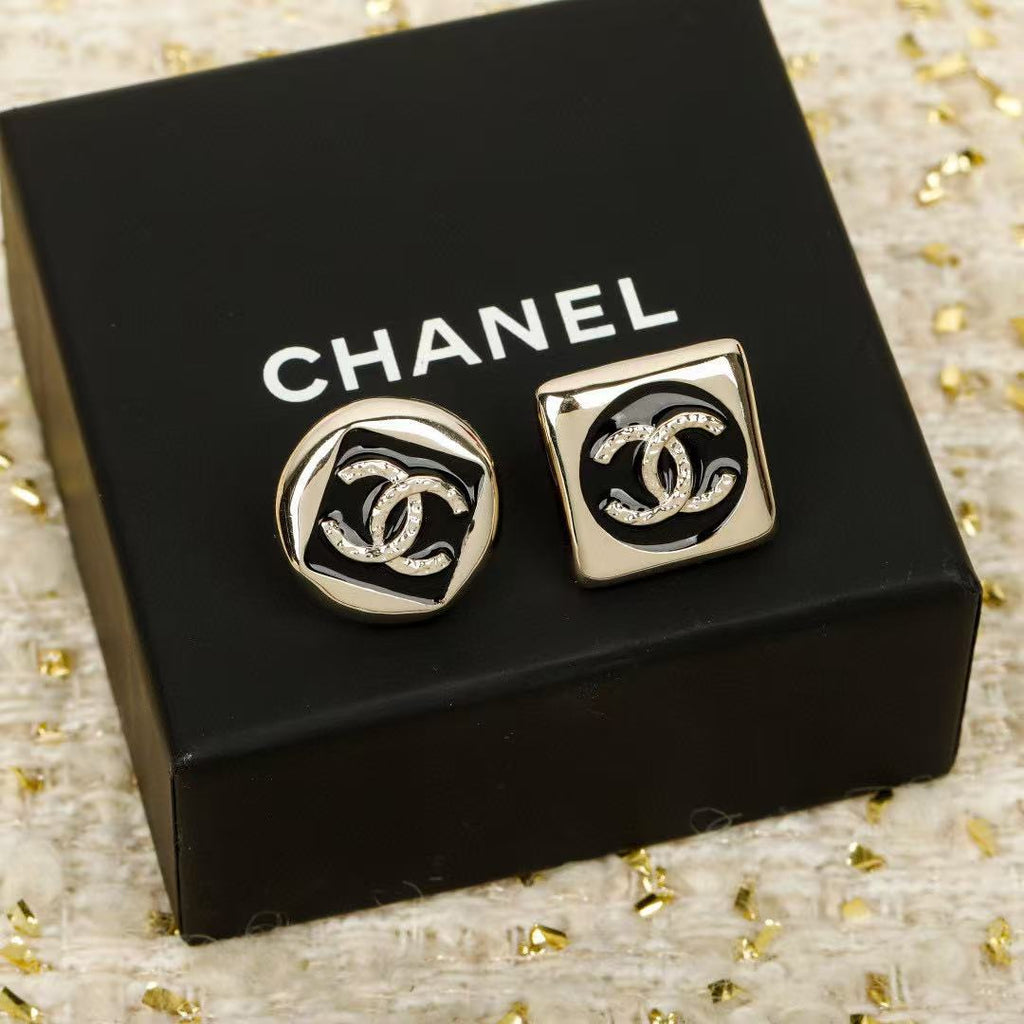 Chanel Interlocking C Asymmetric Earrings - album image 1