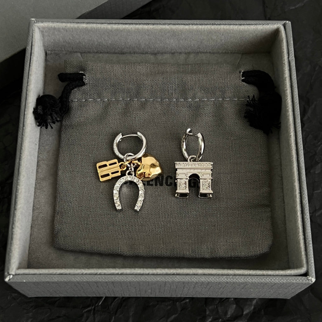 Balenciaga Gold-Tone Long Key Drop Earrings - album image 5