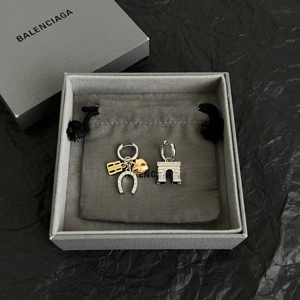 Balenciaga Gold-Tone Long Key Drop Earrings - album image 4