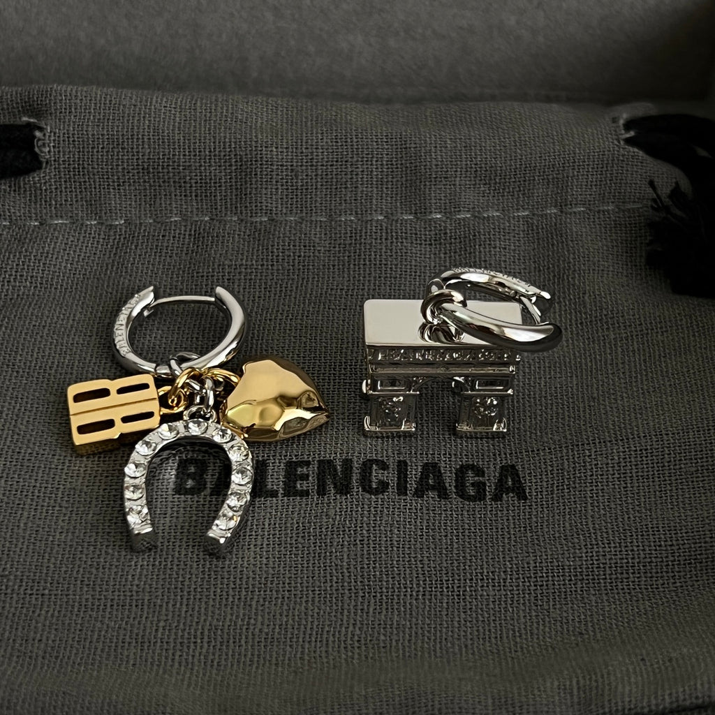 Balenciaga Gold-Tone Long Key Drop Earrings - album image 7