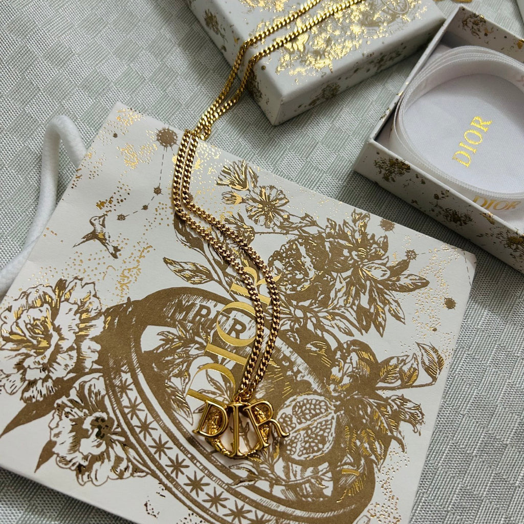 Dior Letter Pendant Chain Necklace - product image 6