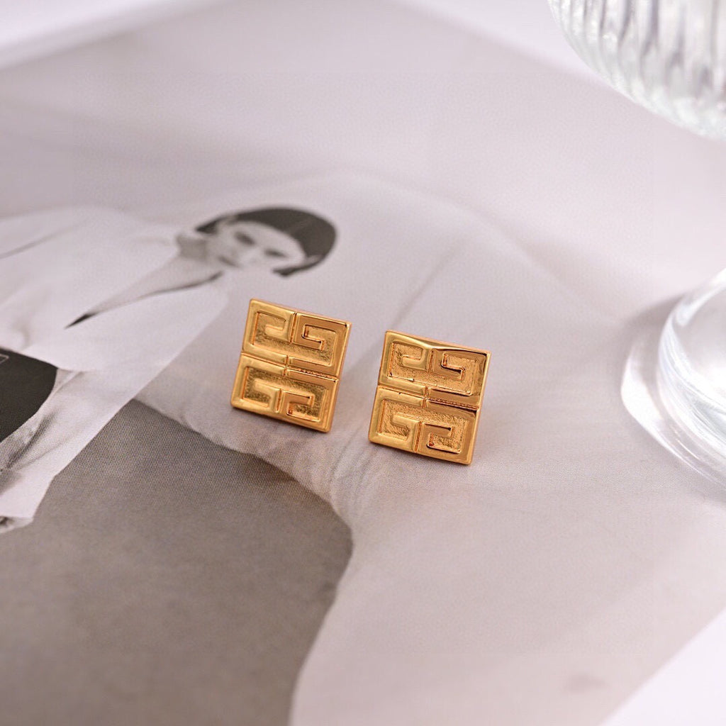 Givenchy Gold-Tone Square 4G Stud Earrings - product image 6