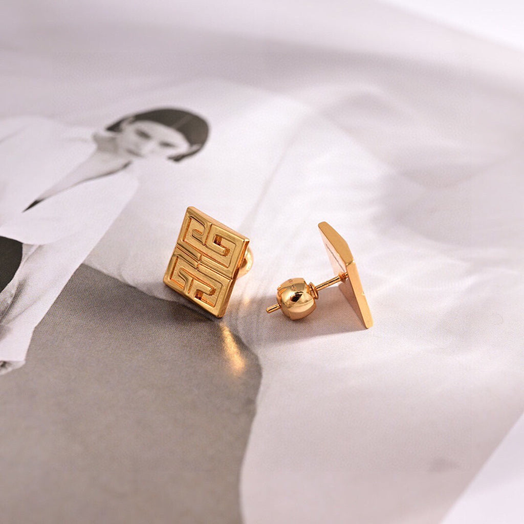 Givenchy Gold-Tone Square 4G Stud Earrings - product image 5