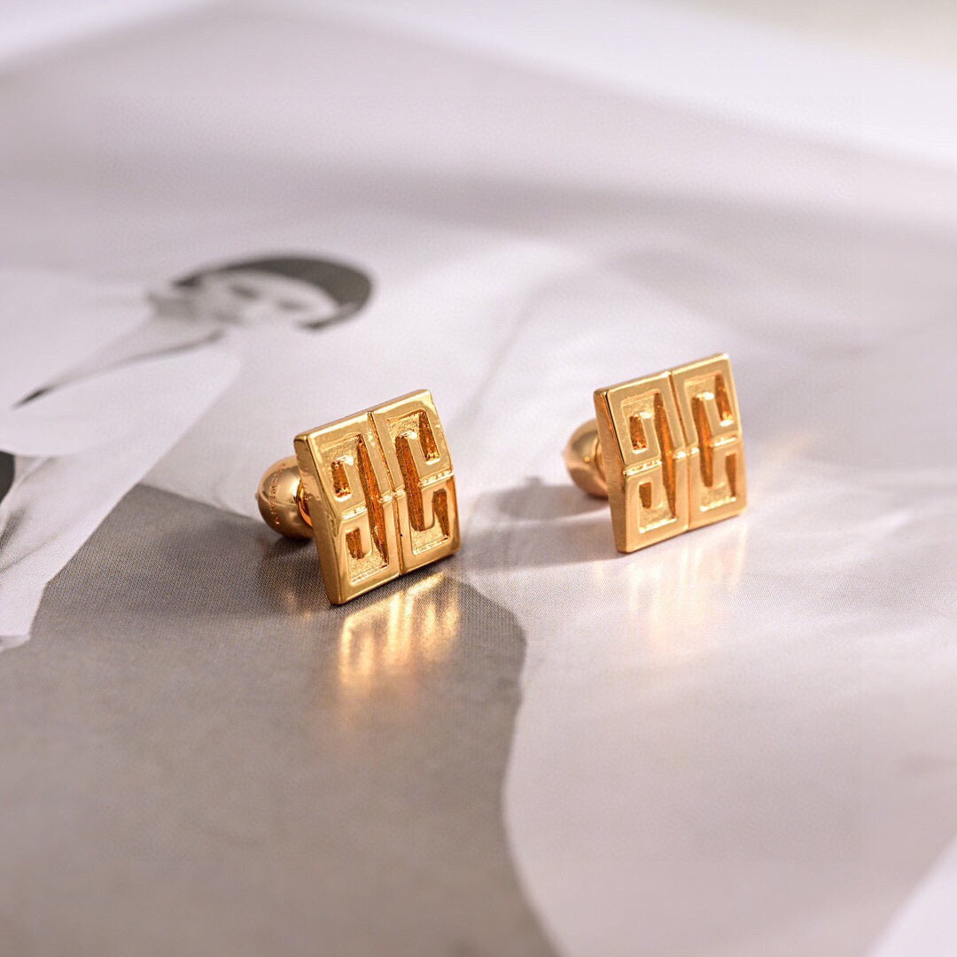 Givenchy Gold-Tone Square 4G Stud Earrings - product image 7
