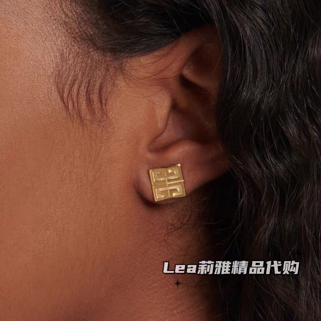 Givenchy Gold-Tone Square 4G Stud Earrings - product image 8