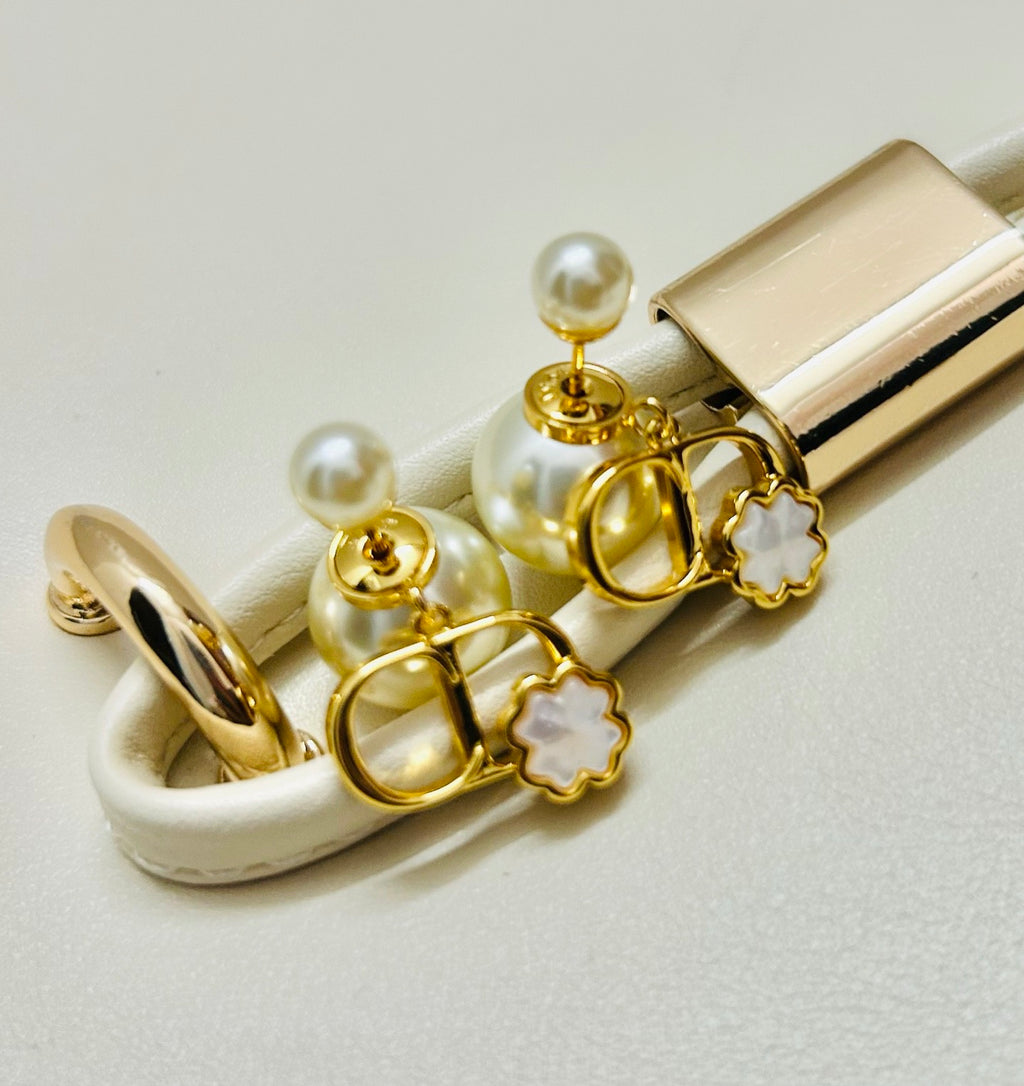 Dior Crystal Bow Pearl-Look Earrings - product image 10
