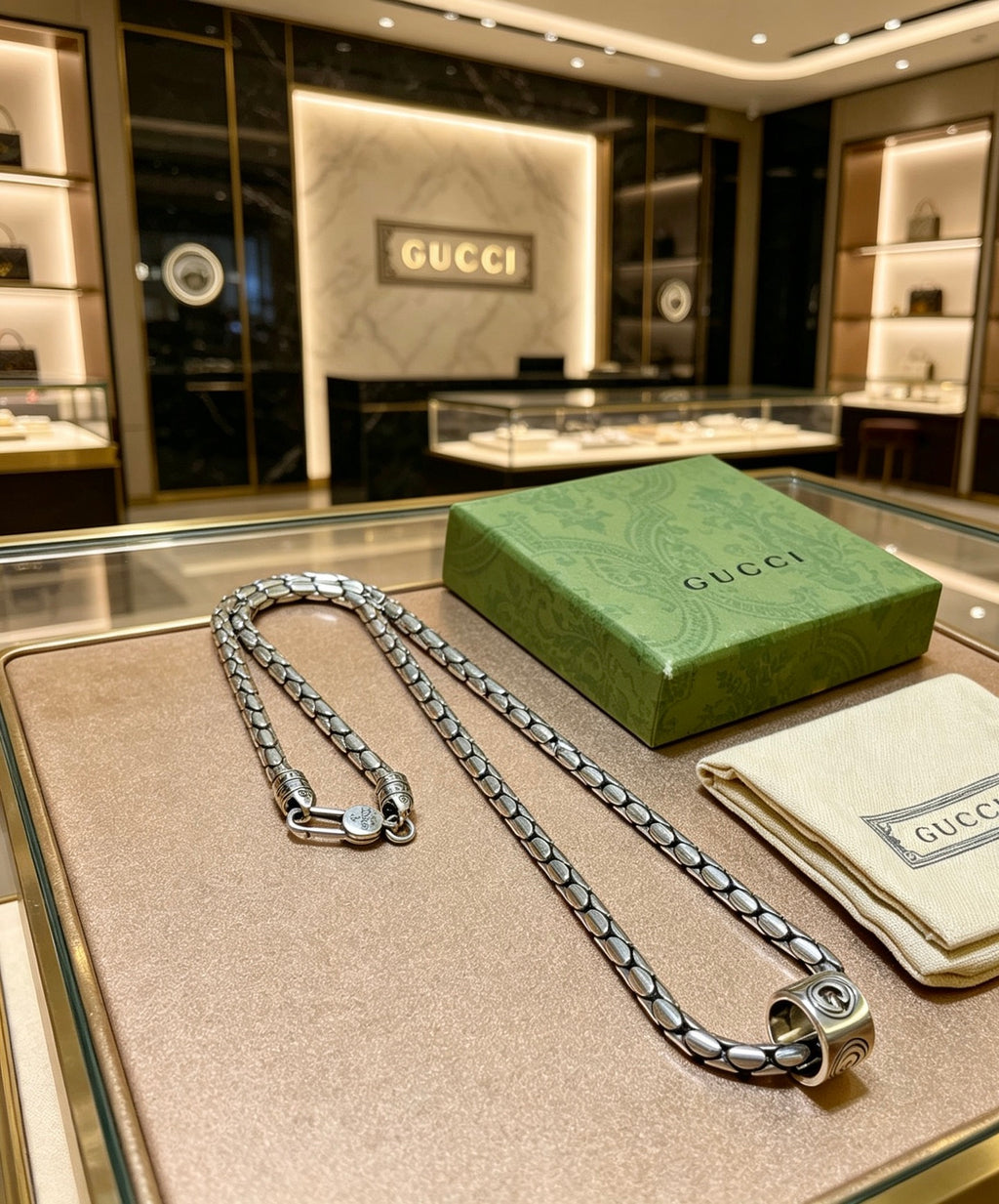 Gucci Anger Forest Interlocking G Chain Necklace - album image 5