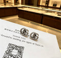 Gucci Anger Forest Interlocking G Antiqued Stud Earrings - album image 1