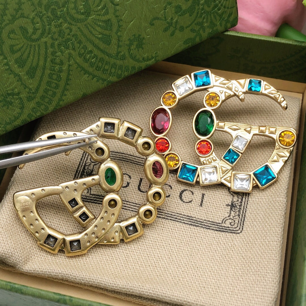 Gucci Multicolor Crystal Accent Earrings - album image 4