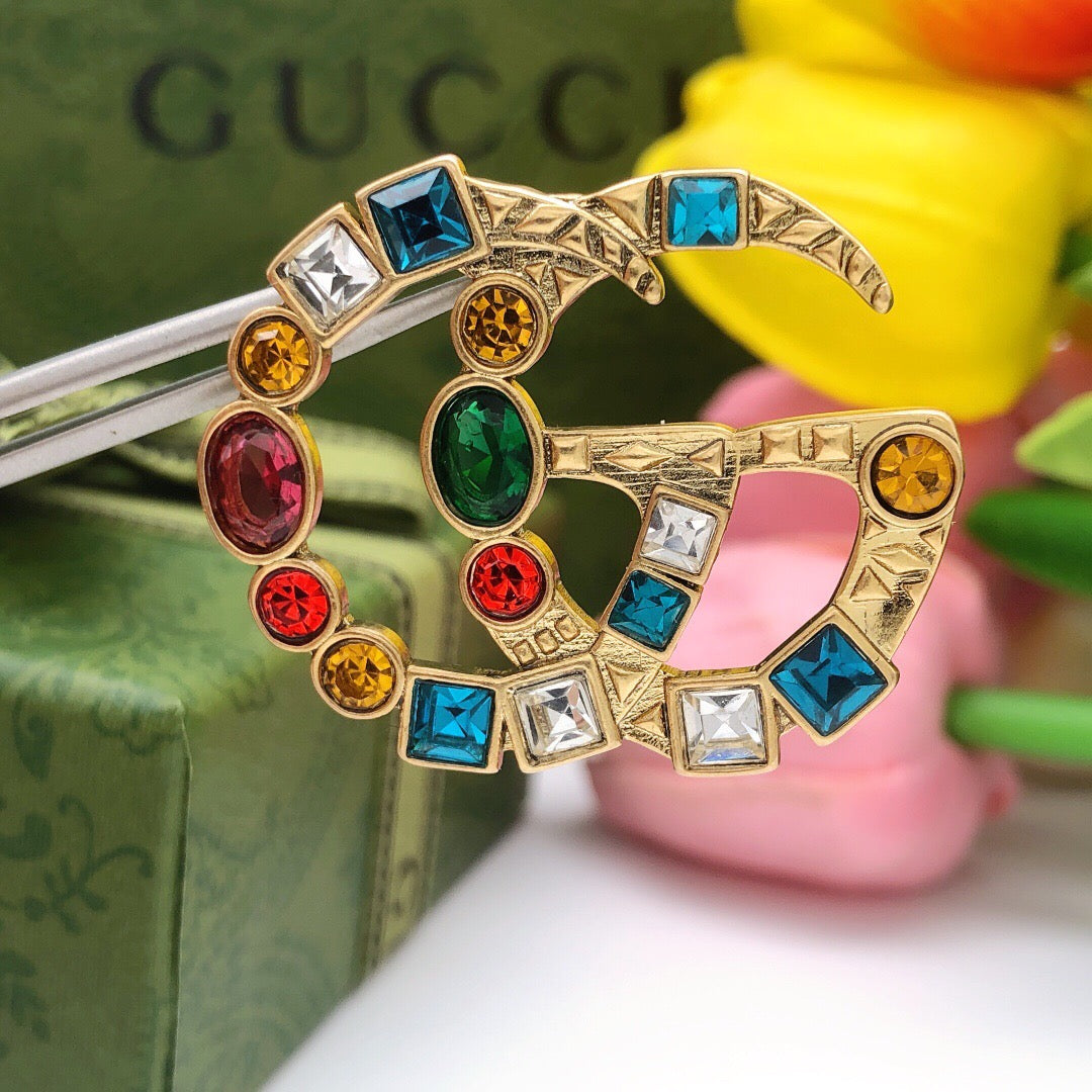 Gucci Multicolor Crystal Accent Earrings - album image 5