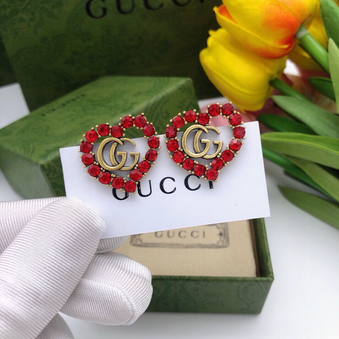 Gucci Interlocking G Heart Earrings - album image 2