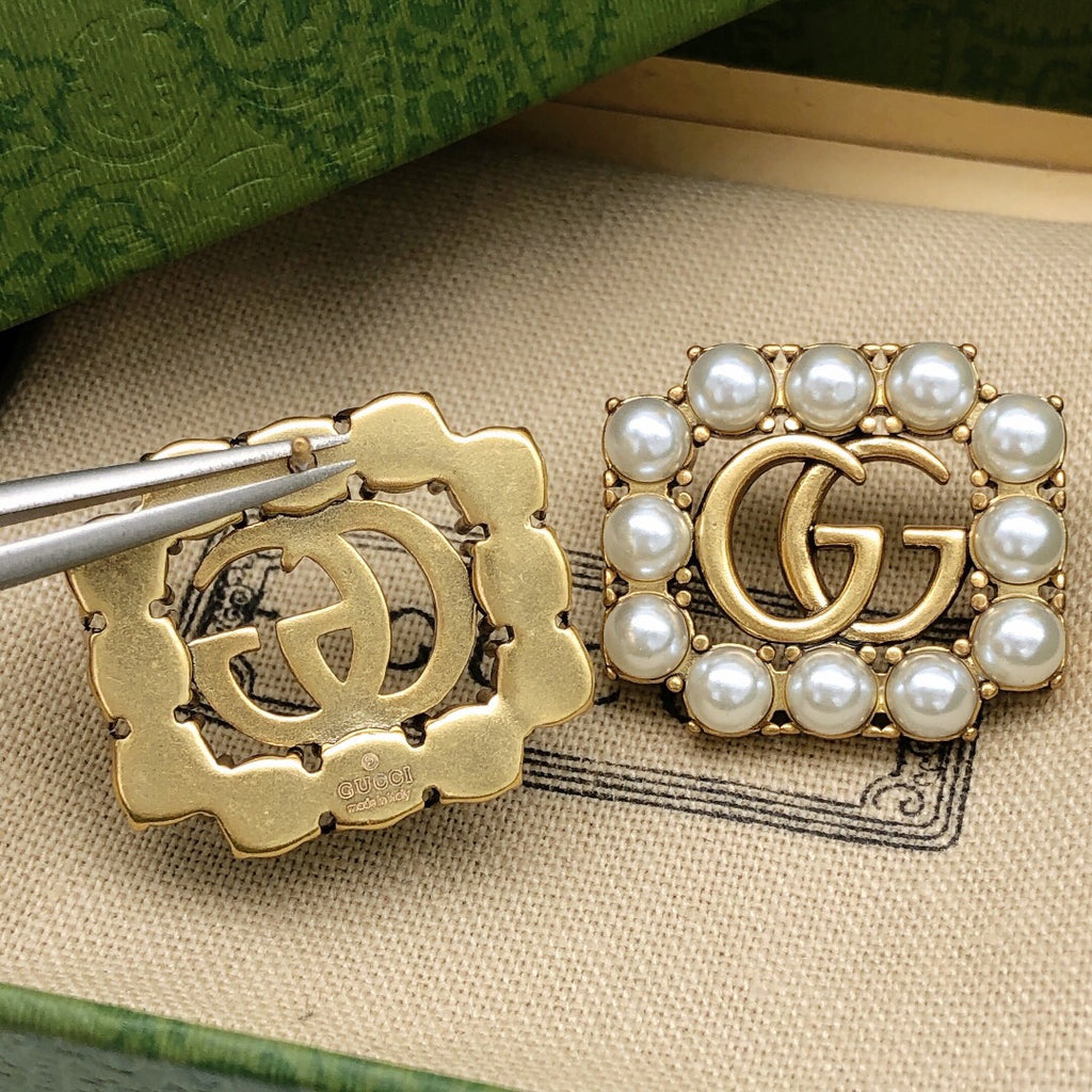 Gucci Interlocking G Pearl Square Earrings - album image 5