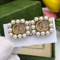 Gucci Interlocking G Pearl Square Earrings - album image 1