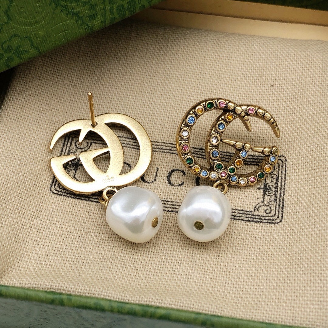 Gucci Multicolor Crystal Accent Earrings - album image 3