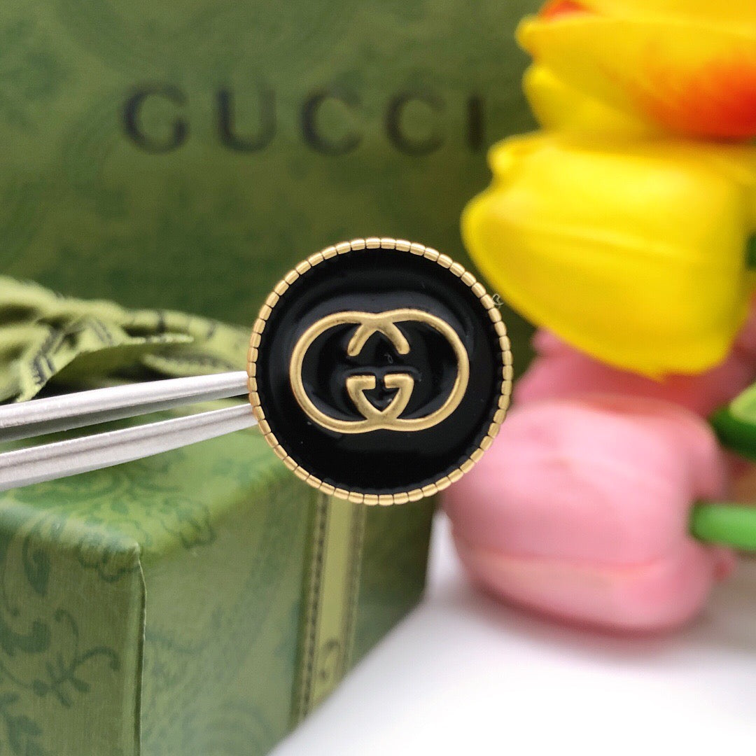 Gucci Interlocking G Enamel Circular Earrings - album image 3