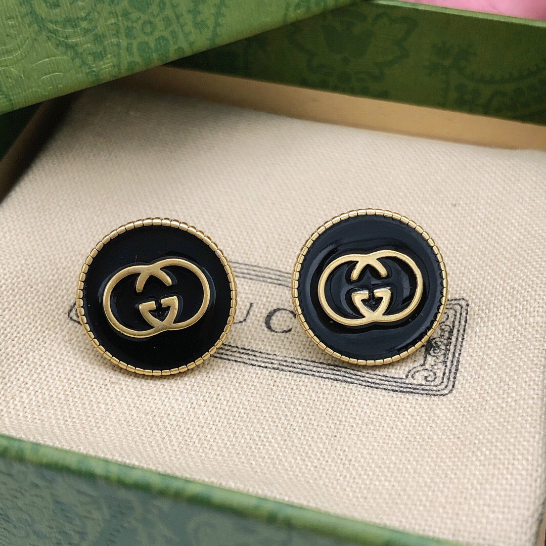 Gucci Interlocking G Enamel Circular Earrings - album image 5