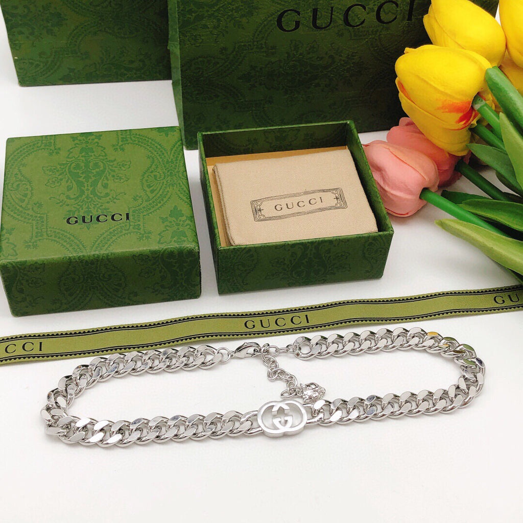 Gucci Interlocking G Silver-Tone Necklace - album image 8