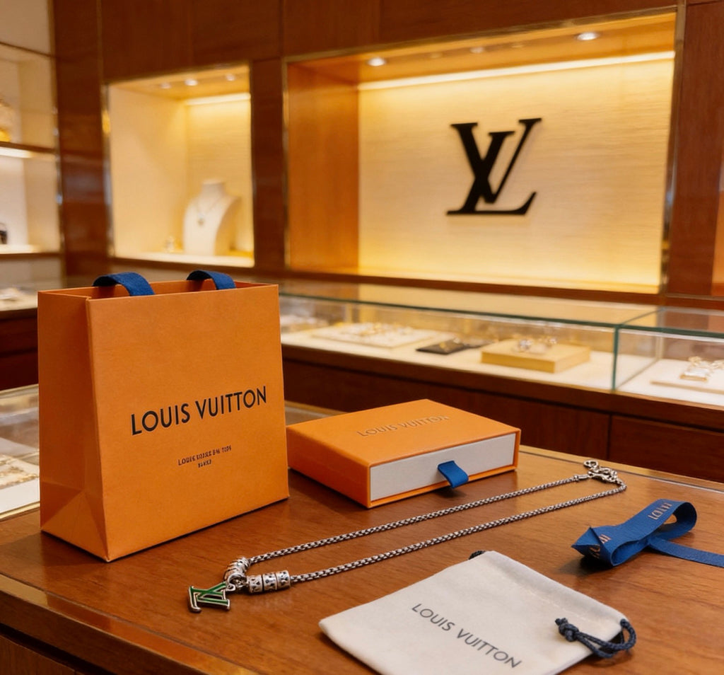 Louis Vuitton Silver-Tone Antiqued Chain Necklace - album image 5